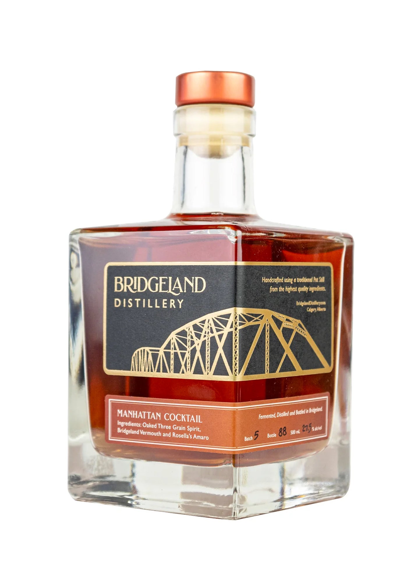 Bridgeland Distillery Manhattan Cocktail