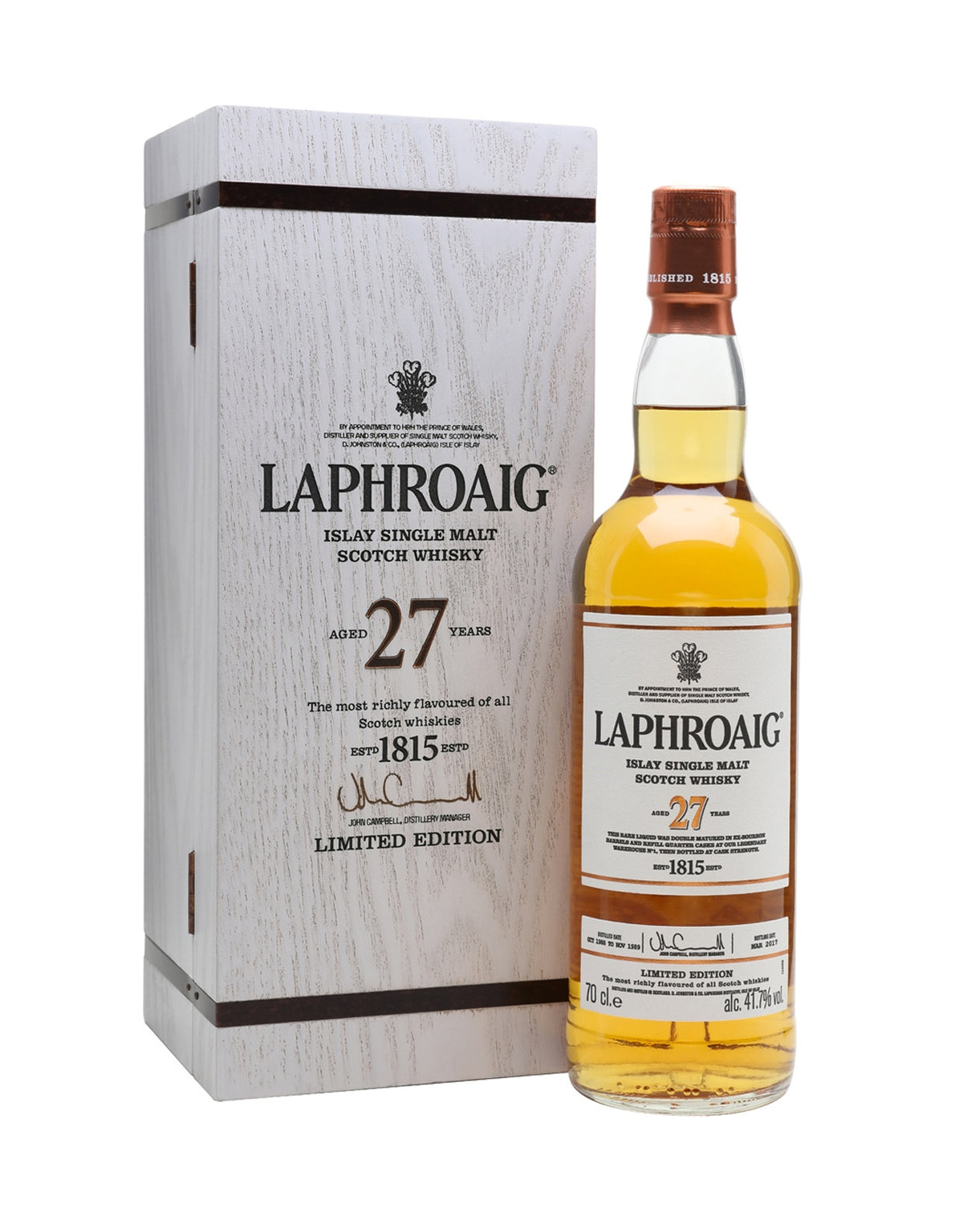 Laphroaig 27 Year Old - ZYN THE WINE MARKET LTD.