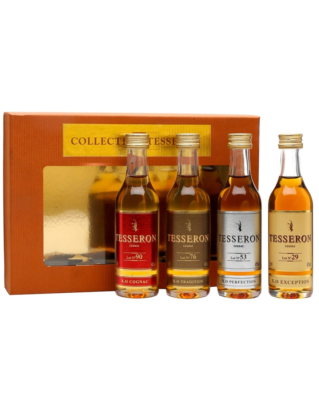 Tesseron Cognac Mini Collection - 4 x 50 ml Bottles