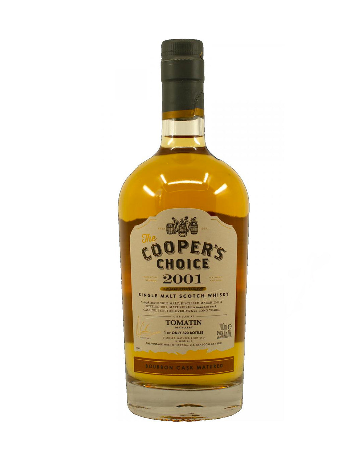 Cooper's Choice Tomatin 16 Year Old - ZYN THE WINE MARKET LTD.