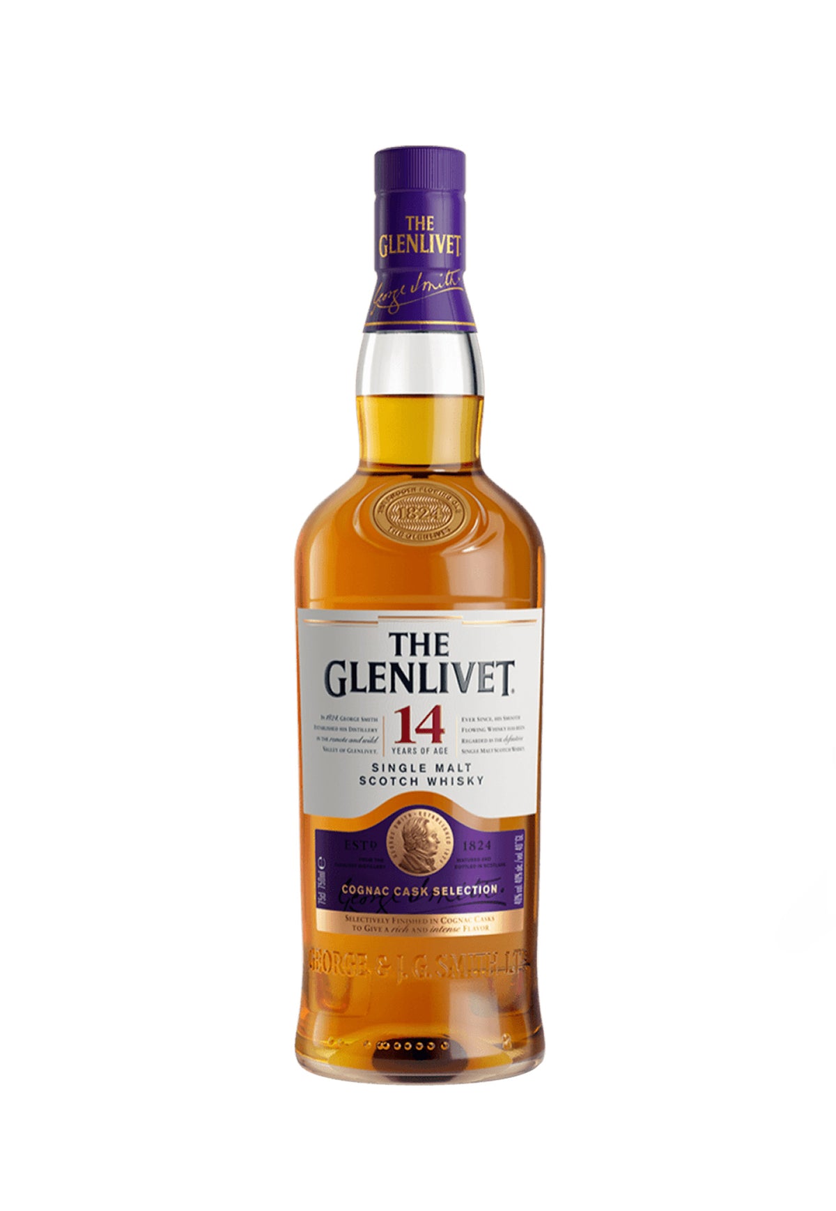 Glenlivet 14 Year Old 'Cognac Cask Selection' - ZYN THE WINE MARKET LTD.