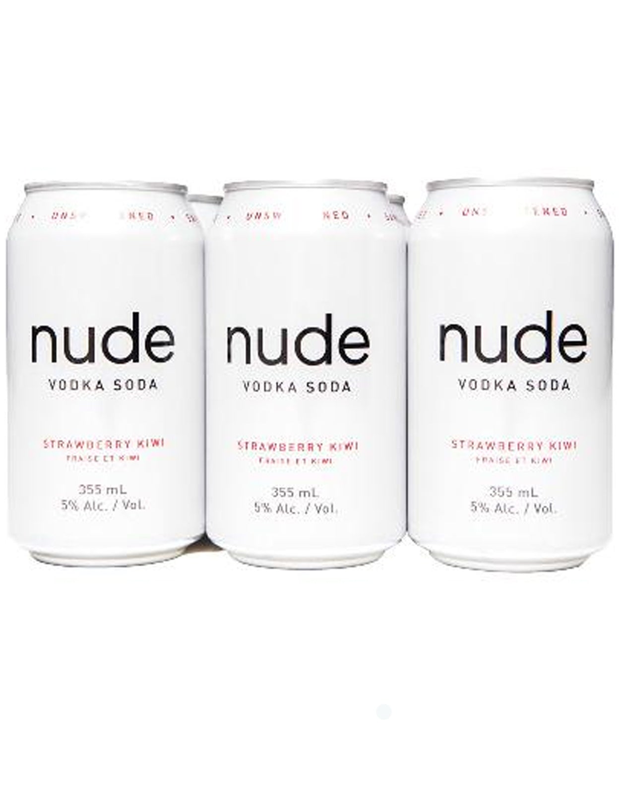Nude Vodka Soda Strawberry Kiwi 355 ml - 6 Cans