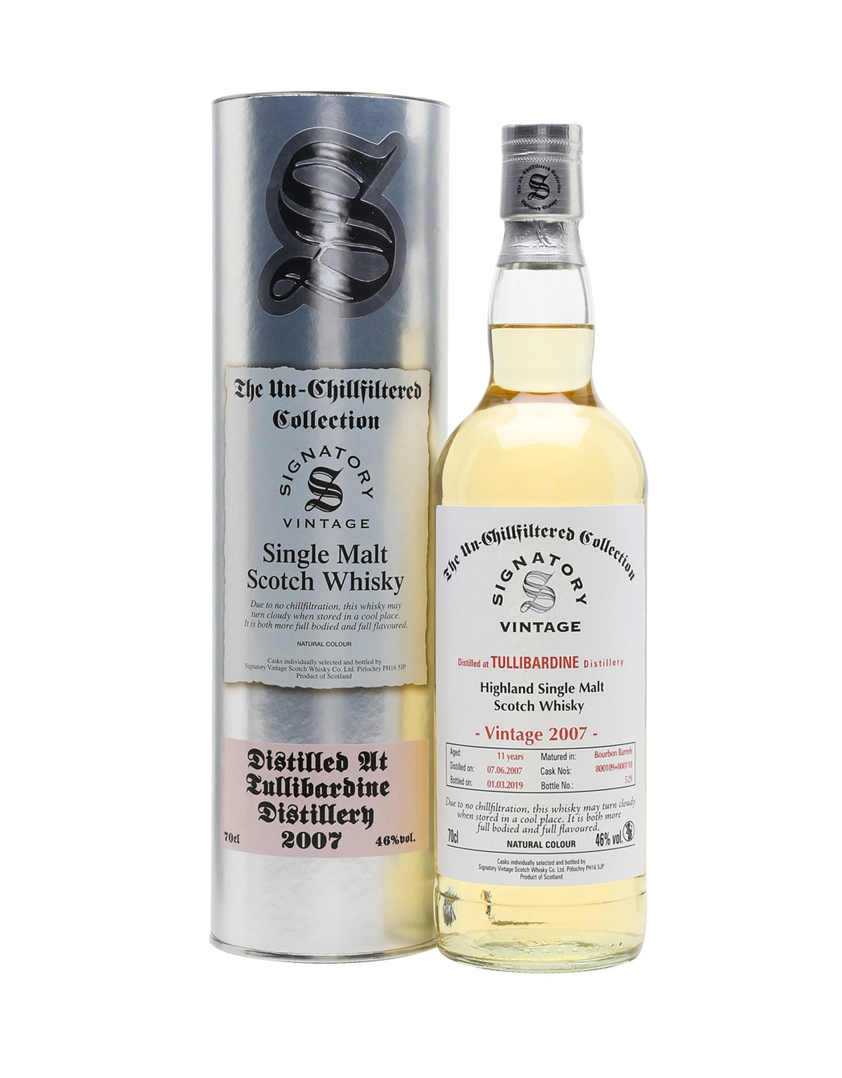 Signatory Tullibardine 11 Year Old - ZYN THE WINE MARKET LTD.