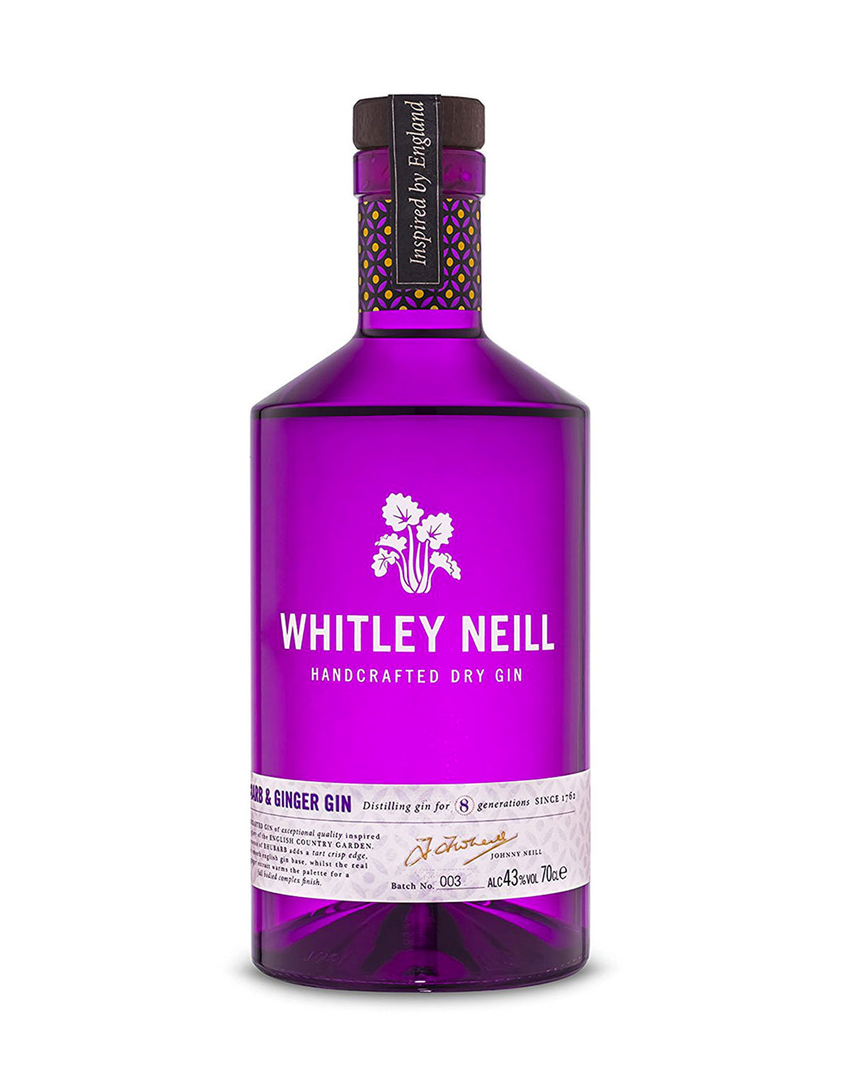 Whitley Neill Rhubarb & Ginger Gin - ZYN THE WINE MARKET LTD.