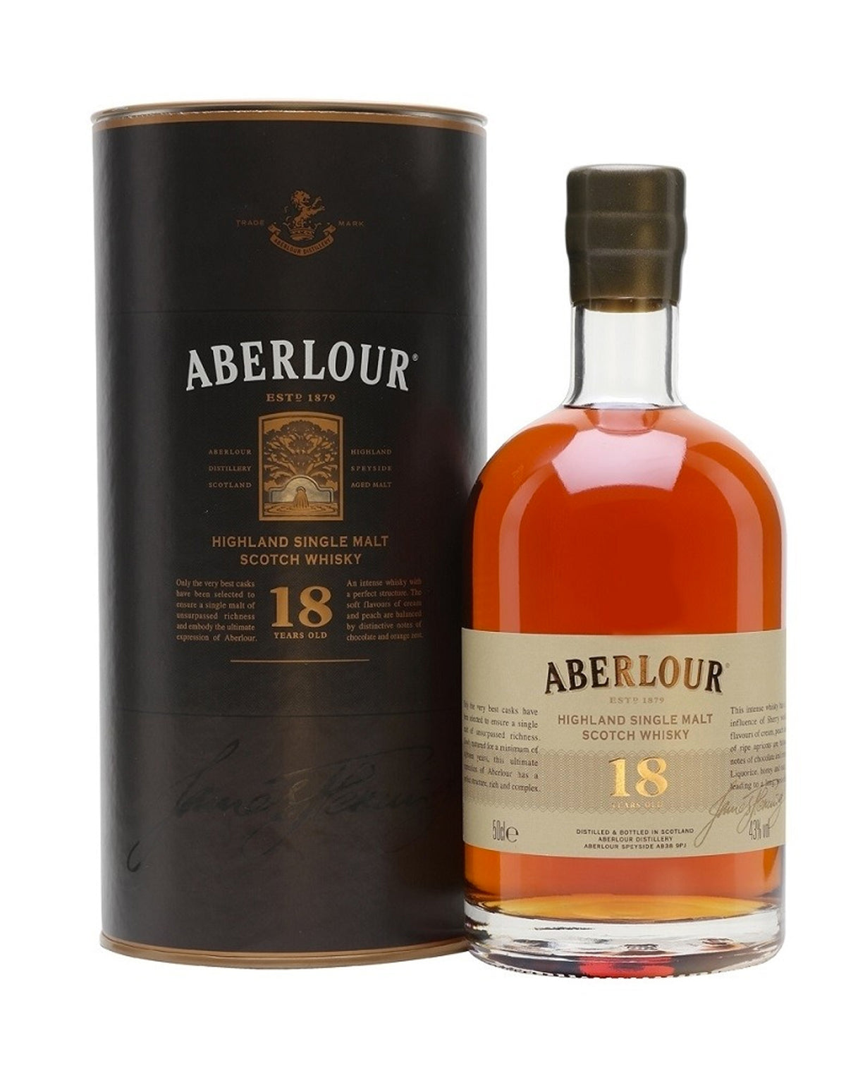 Aberlour 18 Year Old - 500 ml - ZYN THE WINE MARKET LTD.