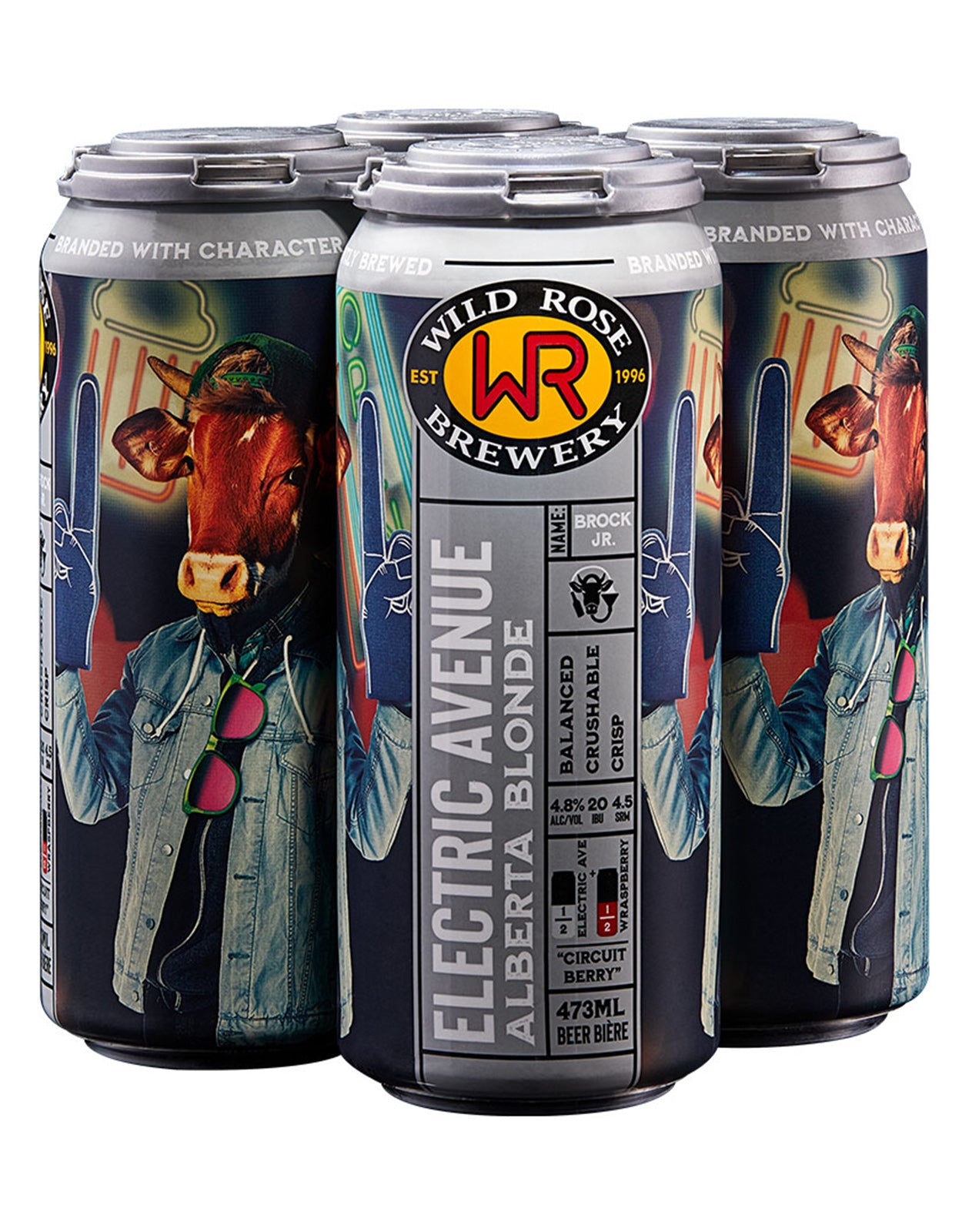 Wild Rose Electric Ave 473 ml - 4 Cans