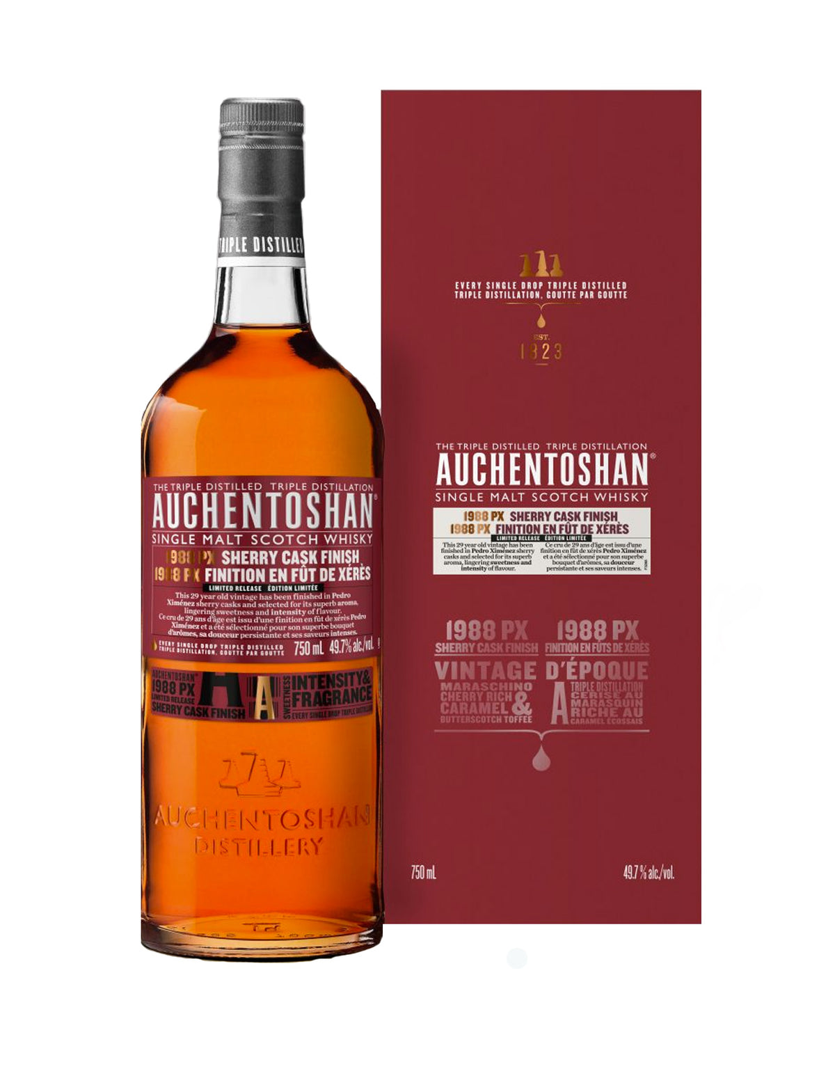 Auchentoshan 1988 Pedro Ximenez (PX) Cask - ZYN THE WINE MARKET LTD.