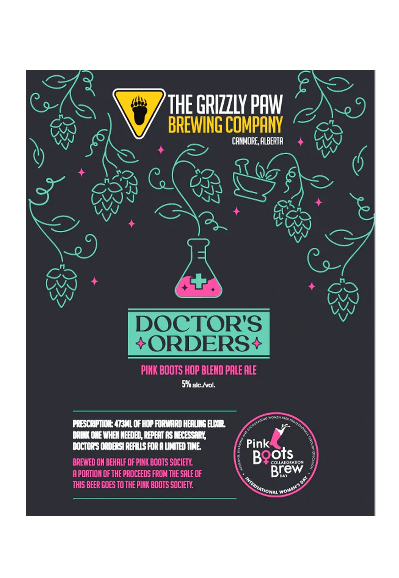 Grizzly Paw Doctor's Orders Pale Ale 473 ml -  4 Cans