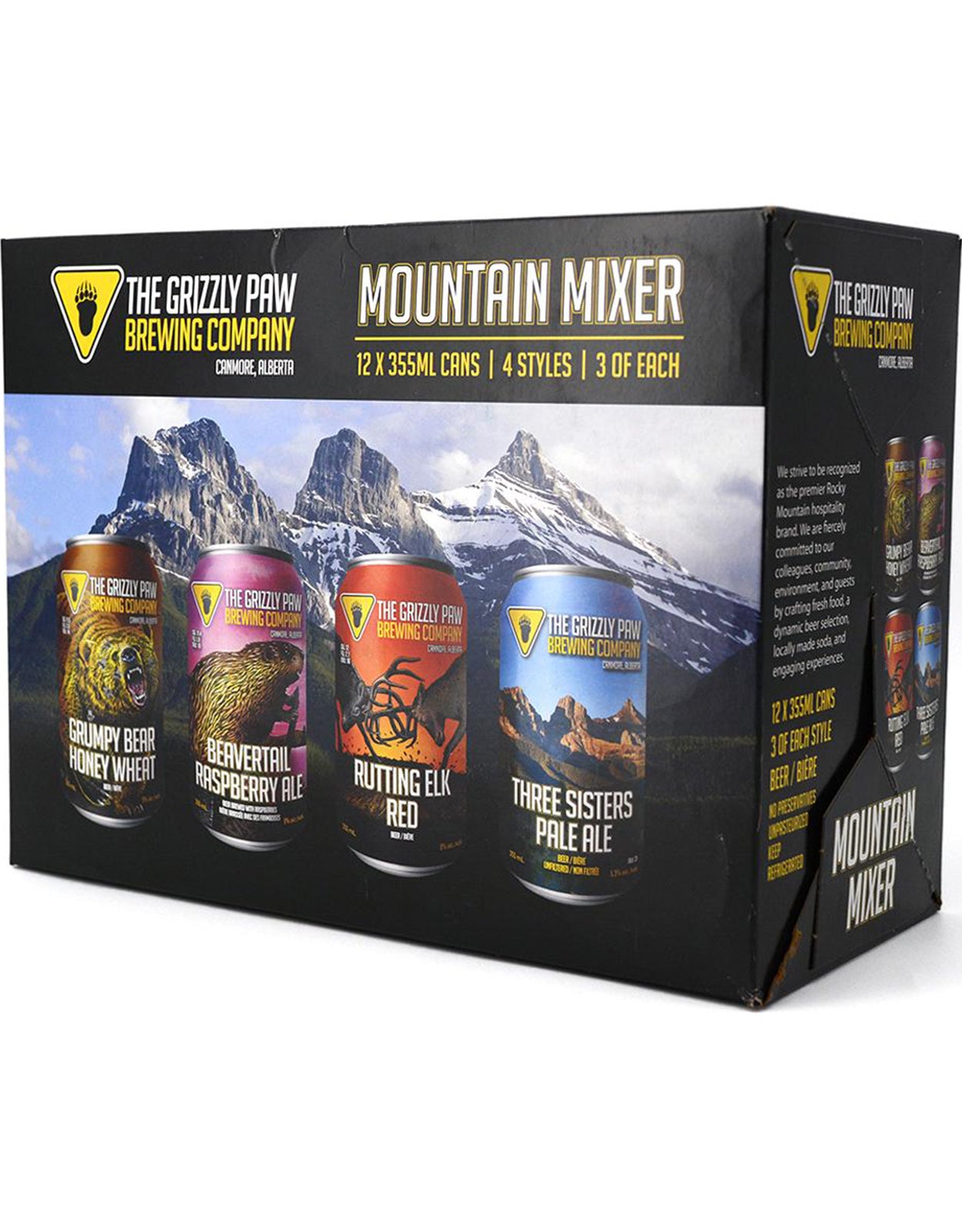 Grizzly Paw Mountain Mixer 355 ml - 12 Cans