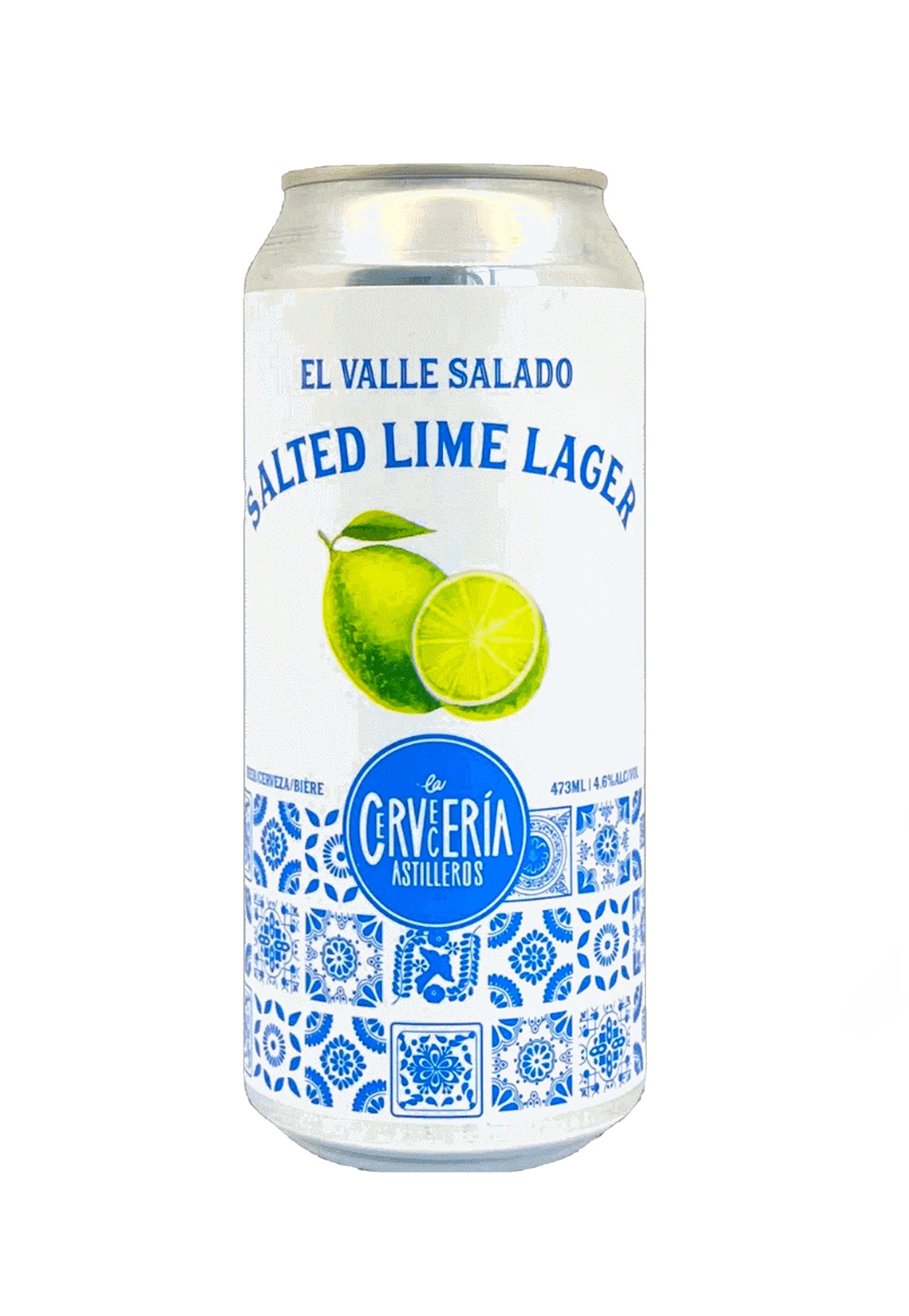 La Cerveceria Astilleros Salted Lime Lager 473 ml - 24 Cans