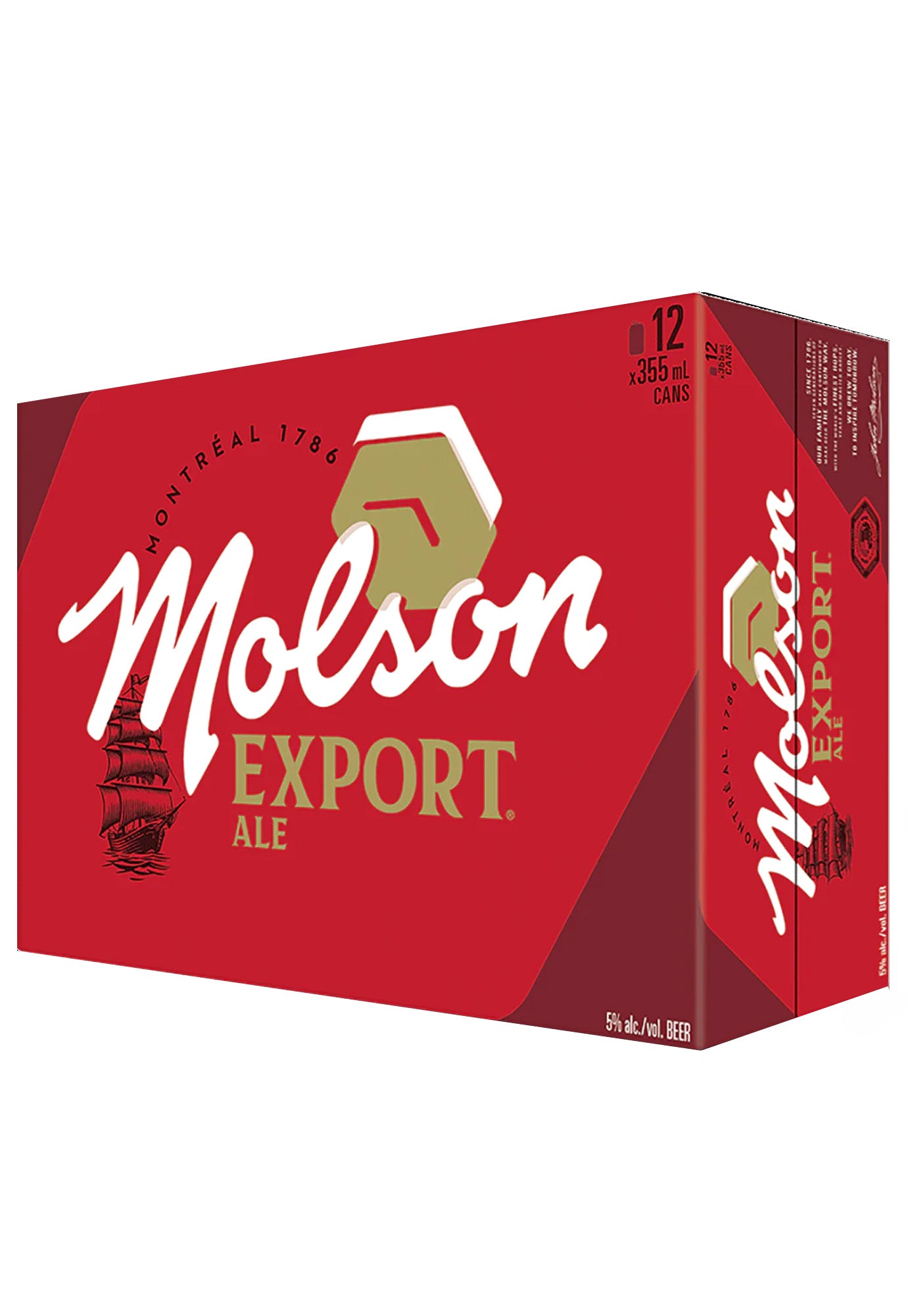 Molson Export Ale 355 ml - 12 Cans