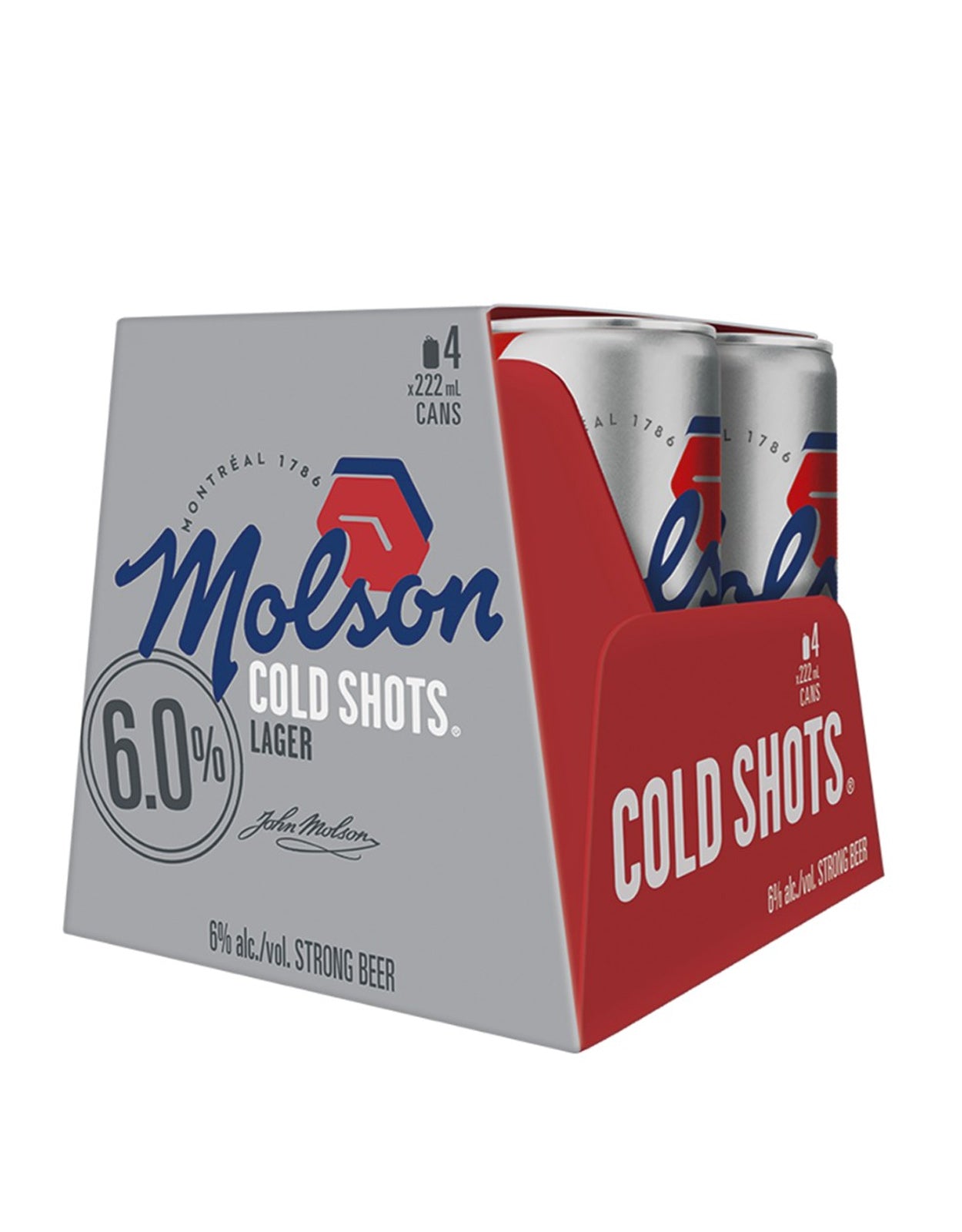 Molson Canadian Cold Shots 6.0 % 222 ml - 8 Cans