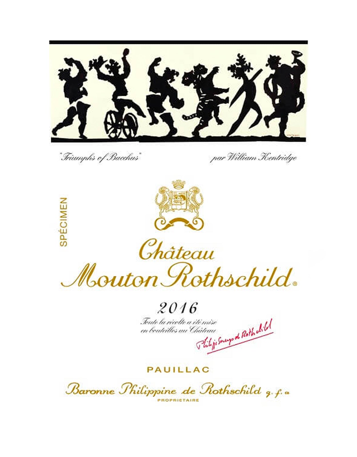 Chateau Mouton Rothschild 2016 - 1.5 Litre