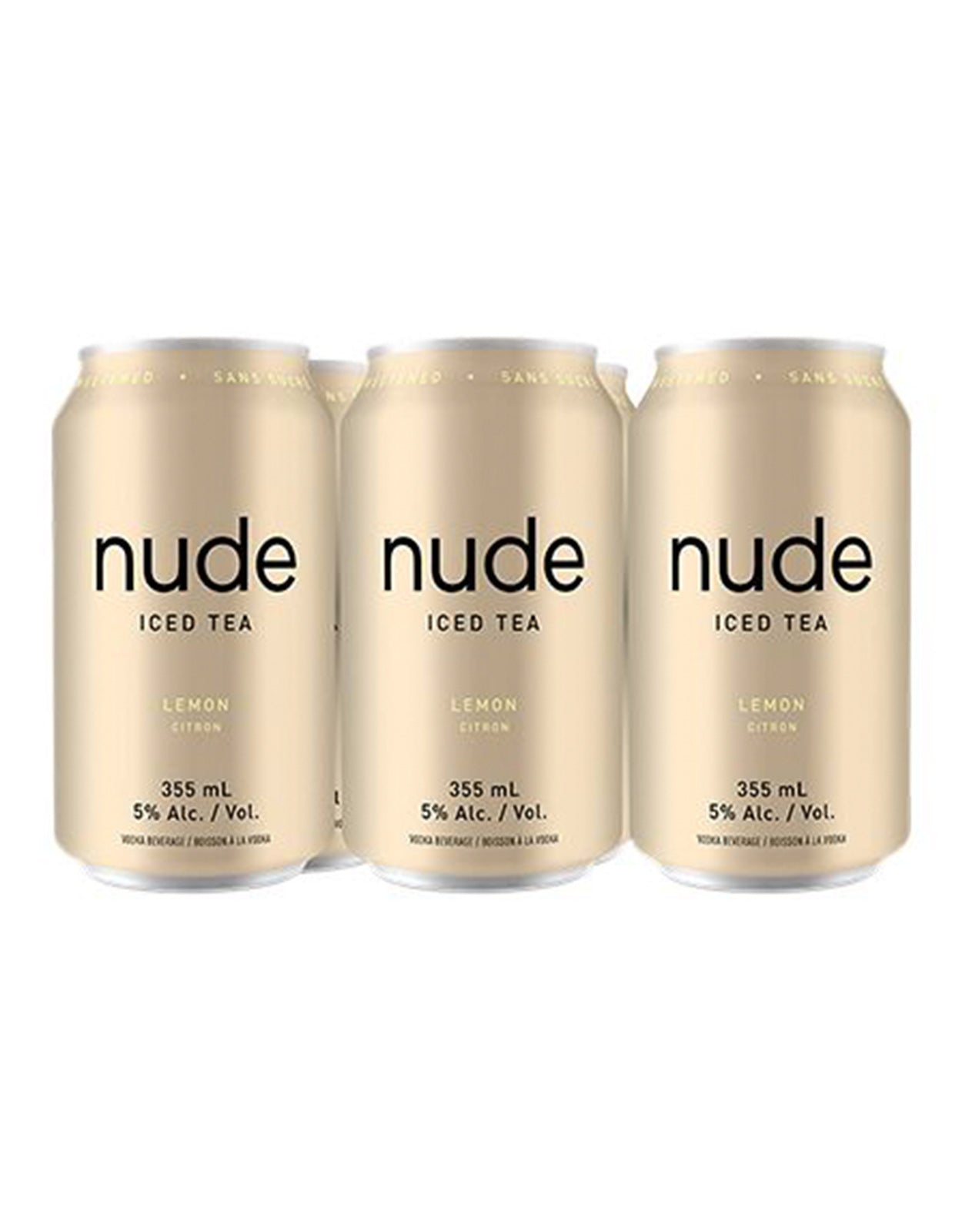 Nude Ice Tea Lemon 355 ml - 6 Cans