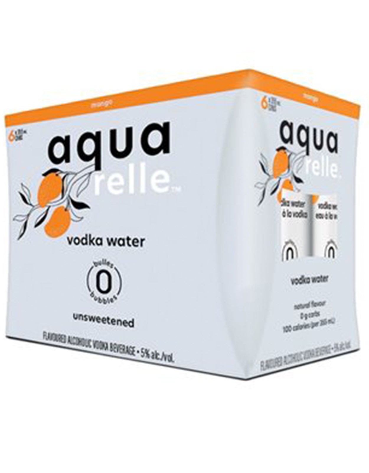 Aquarelle Vodka Water Mango 355 ml - 6 Cans