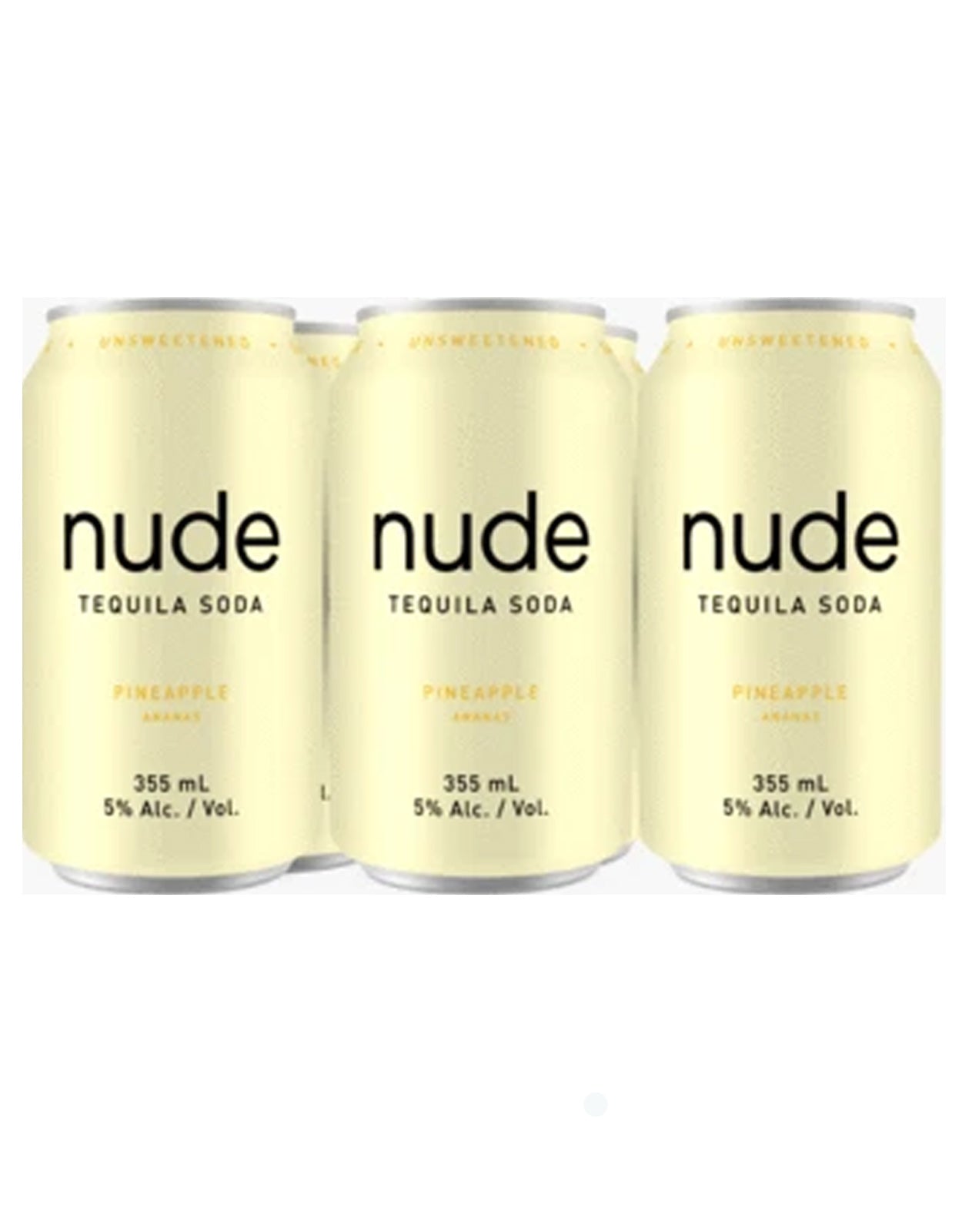 Nude Tequila Soda Pineapple 355 ml - 6 Cans