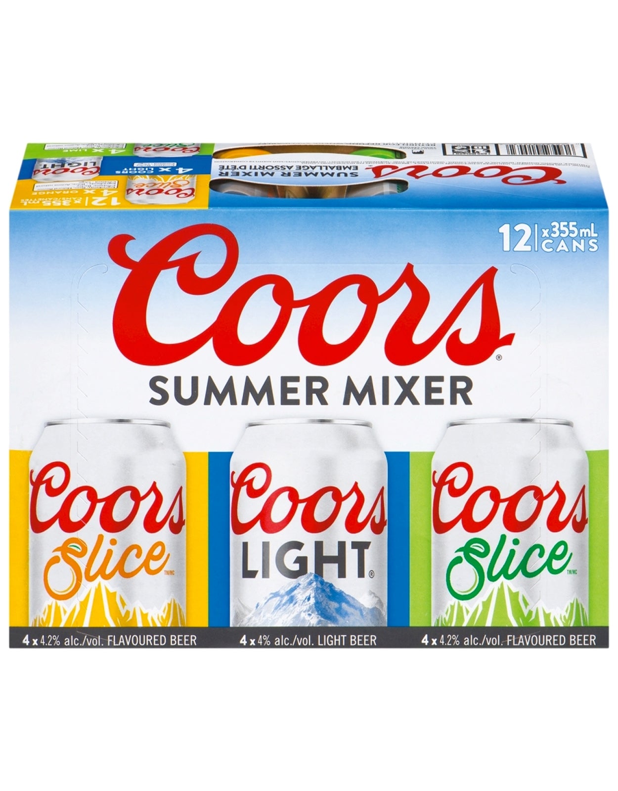 Coors Summer Mixer 355 ml - 12 Cans