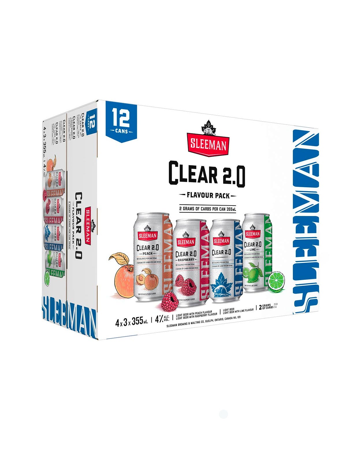 Sleeman Clear 2.0 Flavour Pack 355 ml - 12 Cans