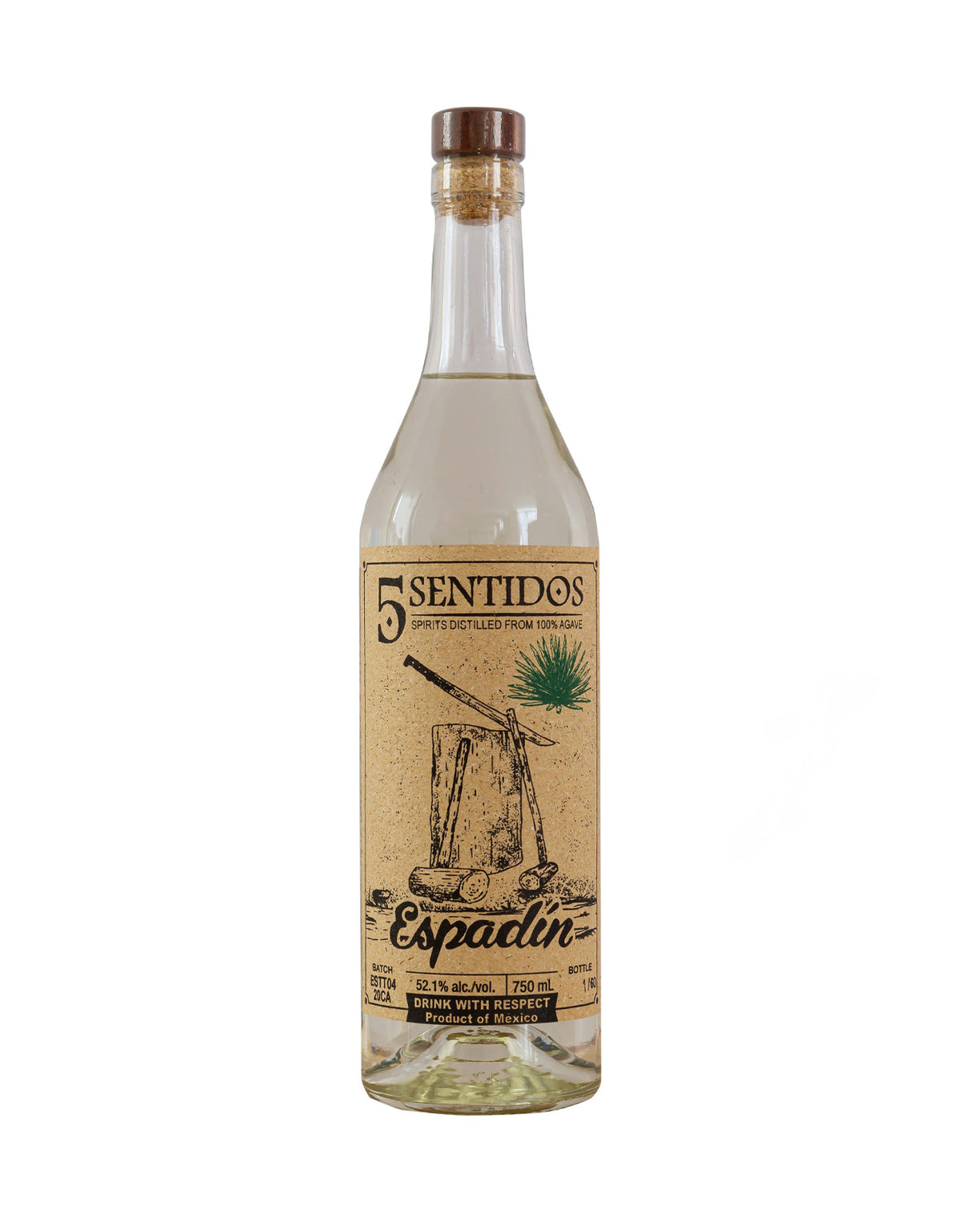 Cinco Sentidos Espadin Mezcal - ZYN THE WINE MARKET LTD.