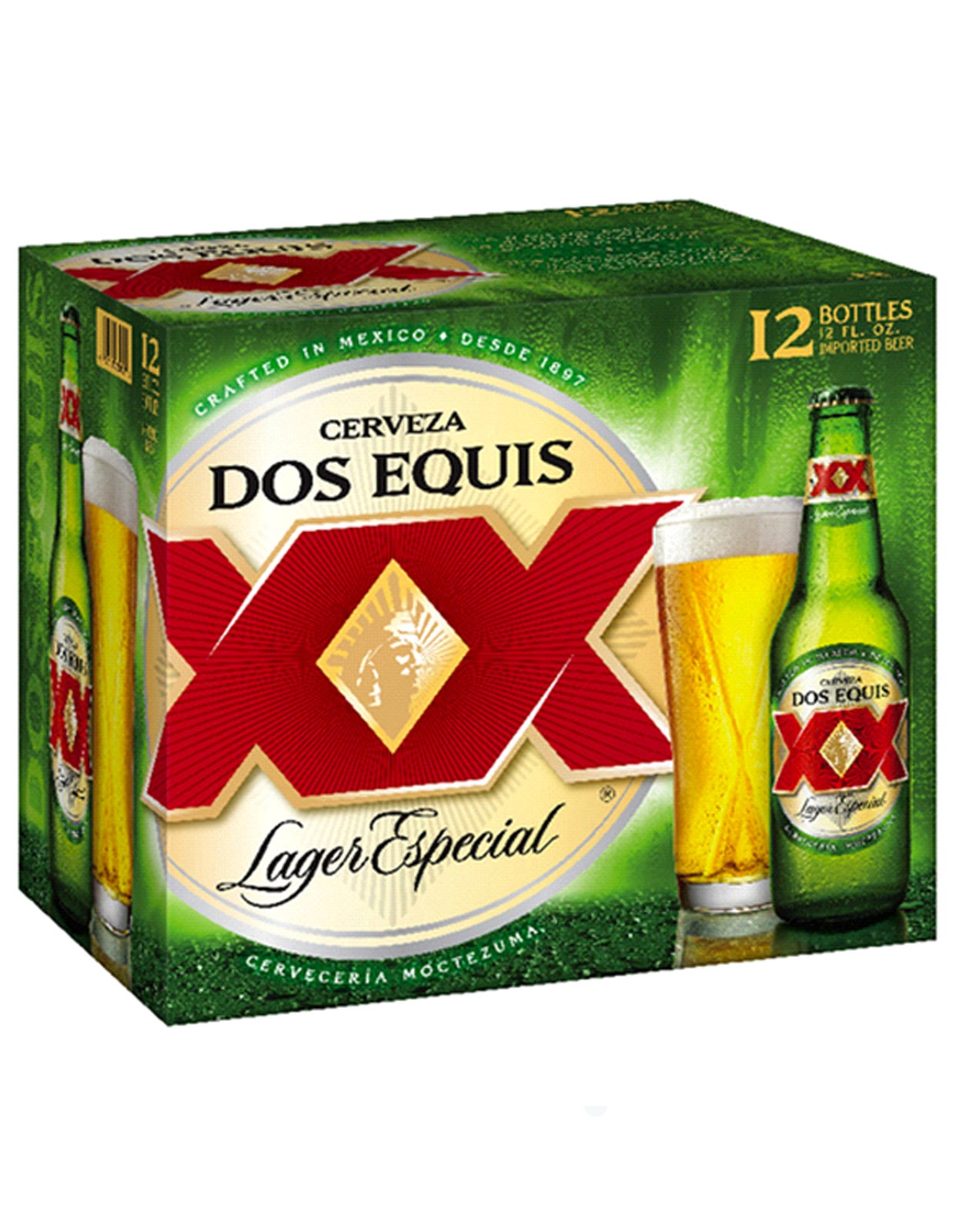 Dos Equis Lager 355 ml - 12 Bottles