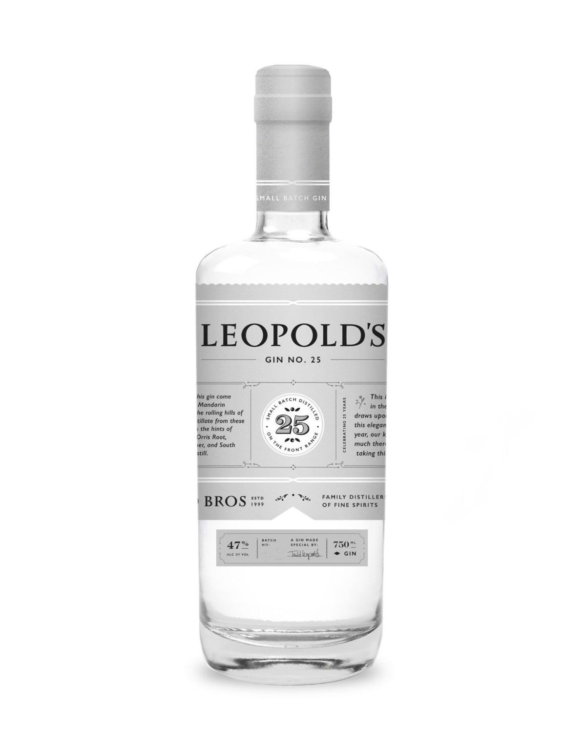 Leopold's Gin No.25 - ZYN THE WINE MARKET LTD.