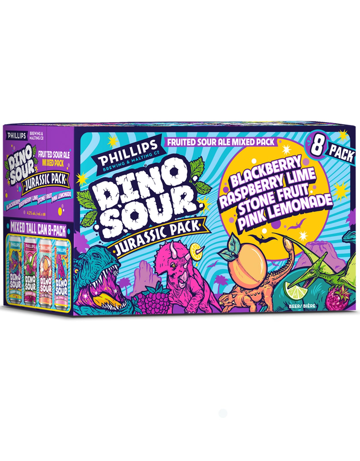 Phillips Dinosour Jurassic Mix Pack 473 ml - 3 x 8 Cans