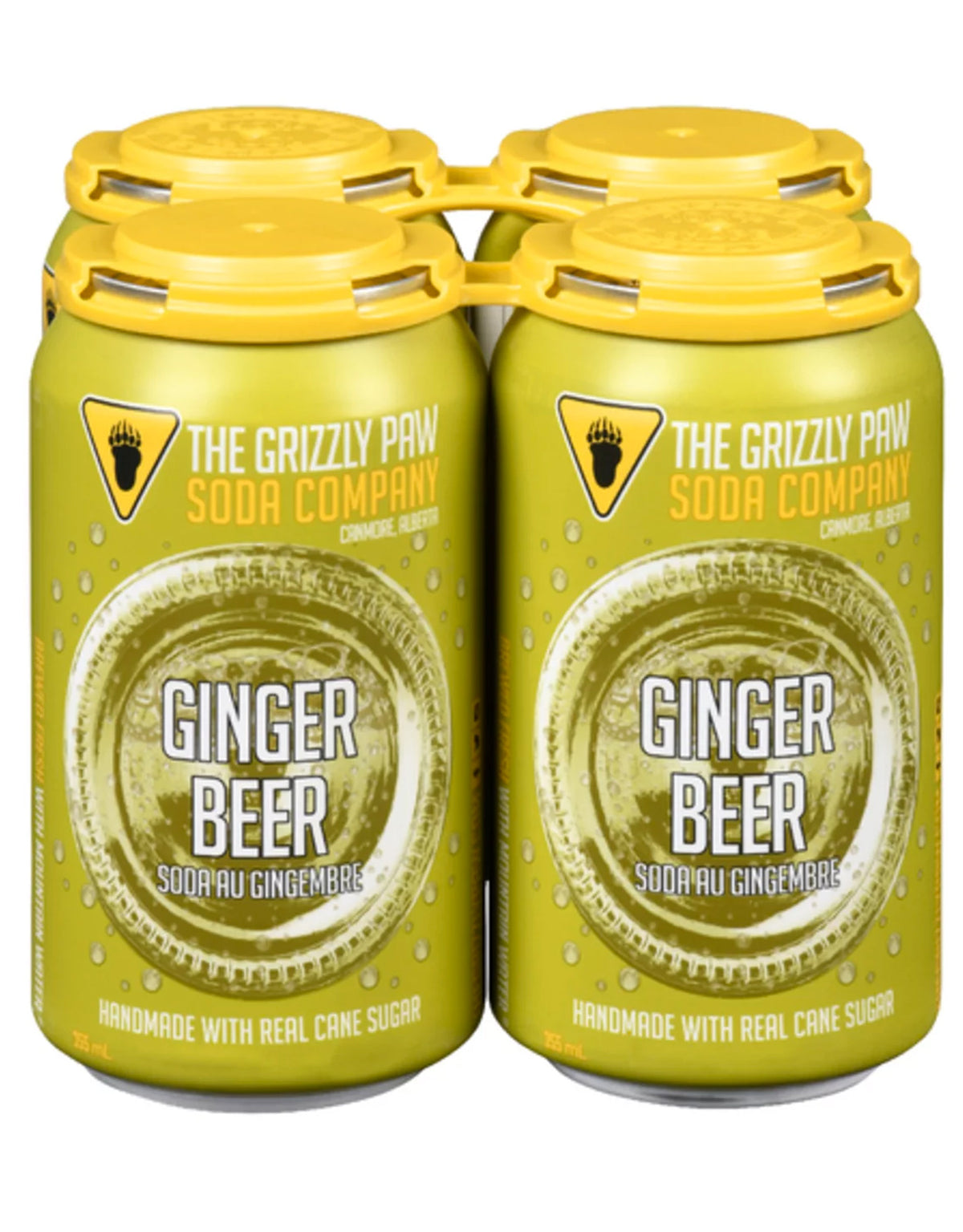 Grizzly Paw Ginger Beer (Non Alcoholic) 355 ml - 4 Cans - ZYN THE WINE MARKET LTD.