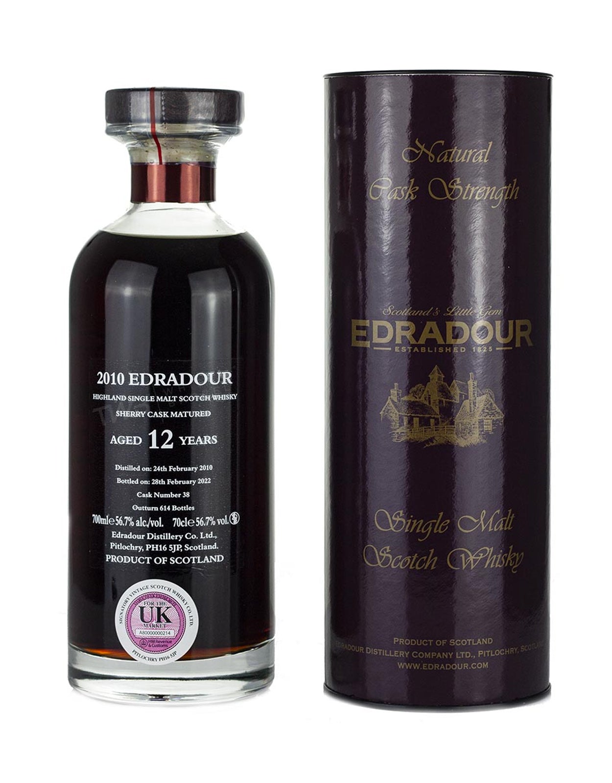 Edradour Natural Cask Strength Sherry Matured