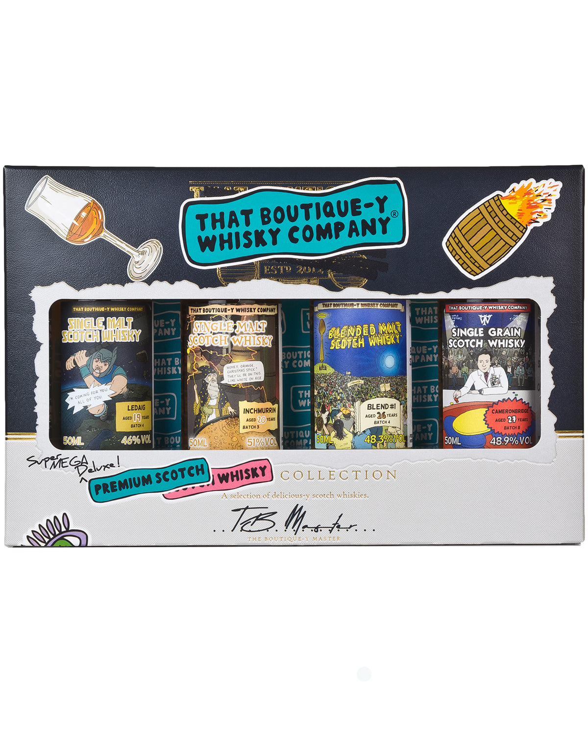 That Boutique-y Company Premium Scotch Whisky Tasting Set - 4 x 50 ml Bottles - ZYN THE WINE MARKET LTD.