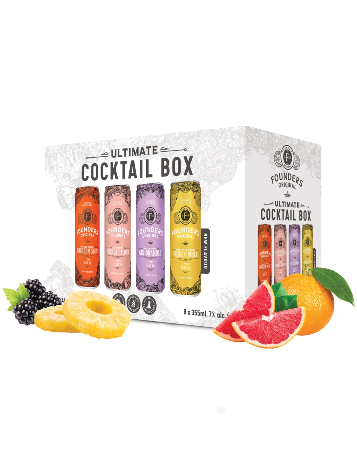 Founder's Original Ultimate Cocktail Box 355 ml -  8 Cans