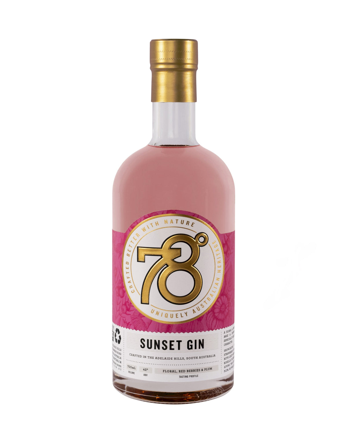 78 Degrees Sunset Gin - ZYN THE WINE MARKET LTD.
