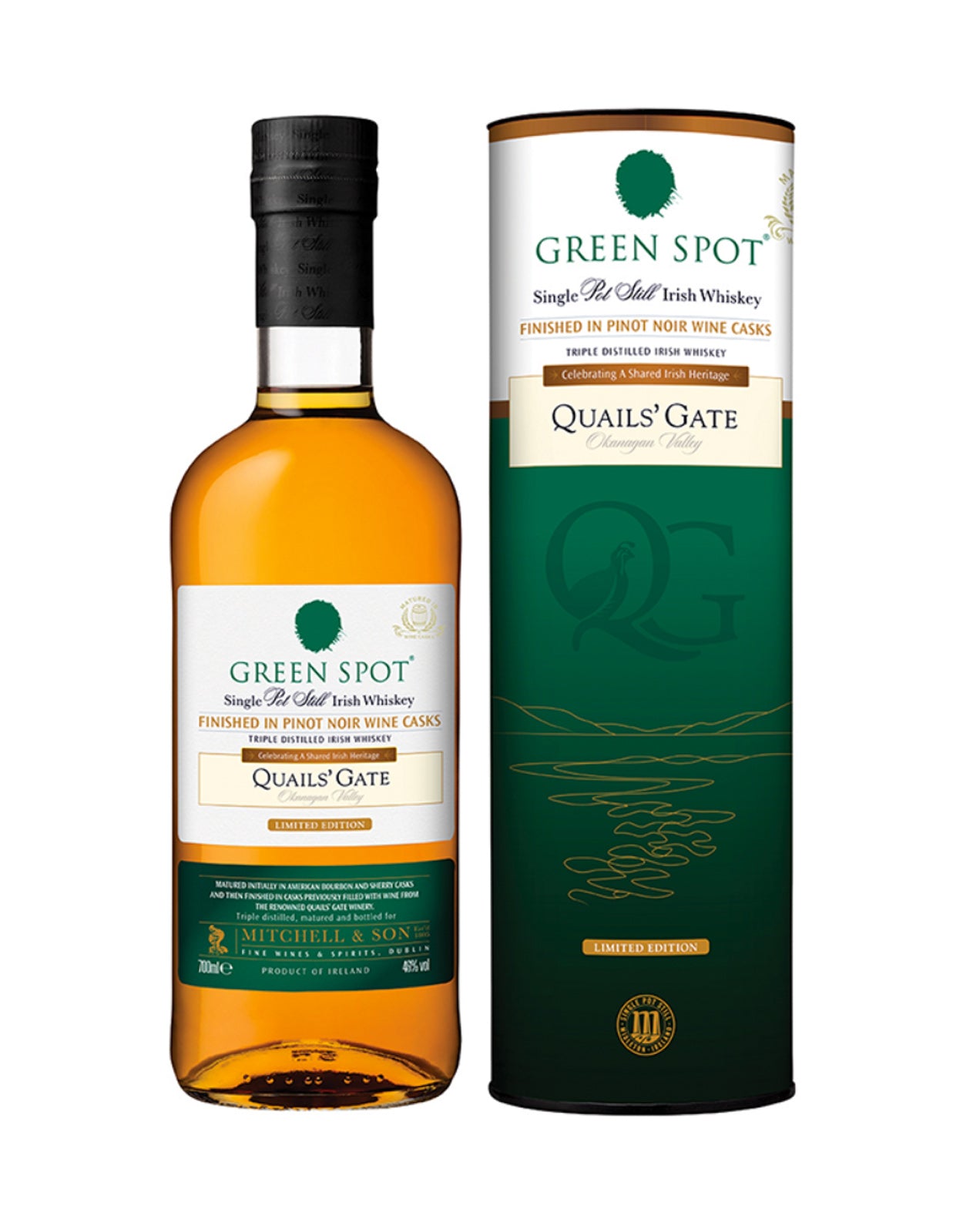 Green Spot Quails Gate Irish Whiskey
