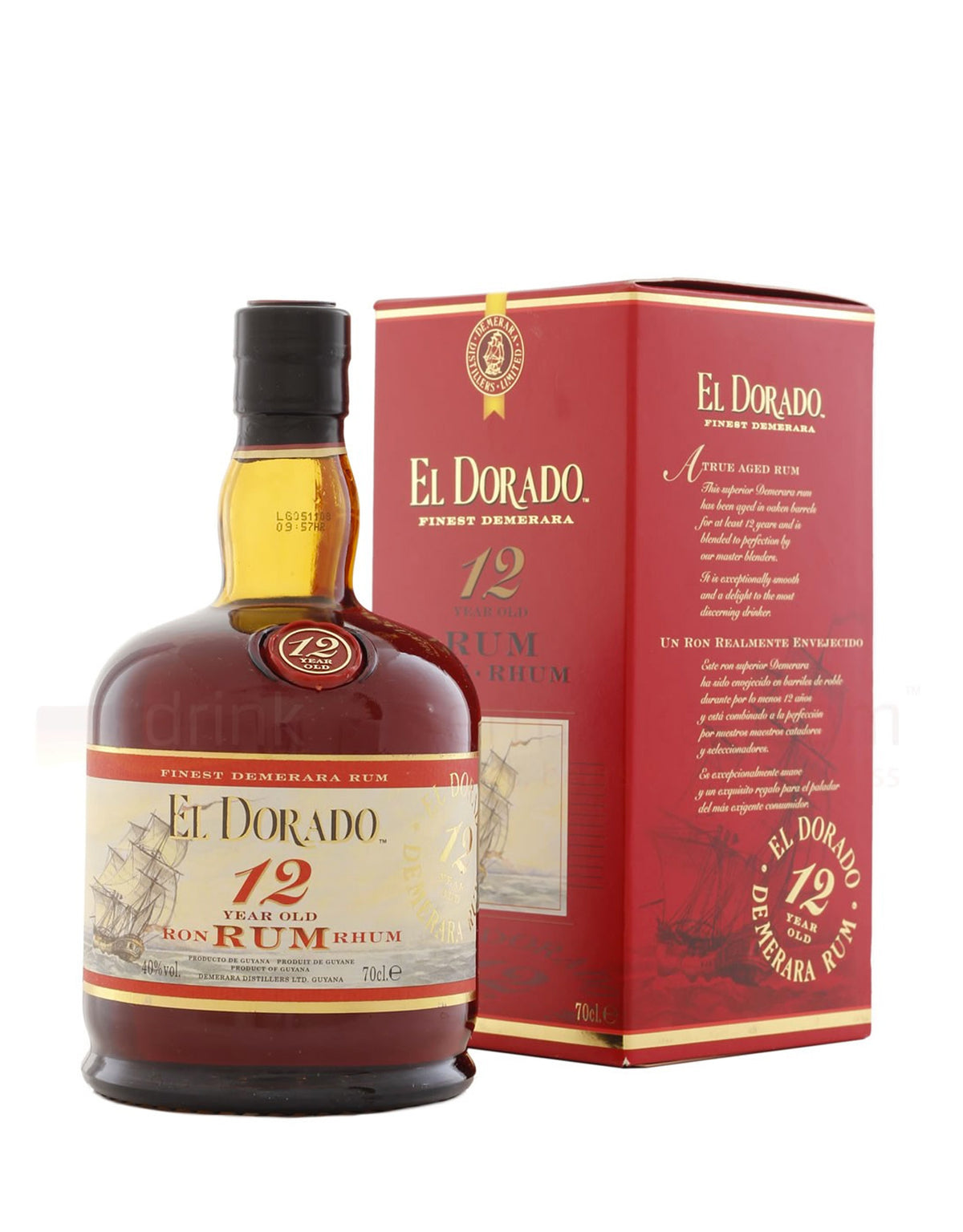 El Dorado 12 Year Old Rum - ZYN THE WINE MARKET LTD.