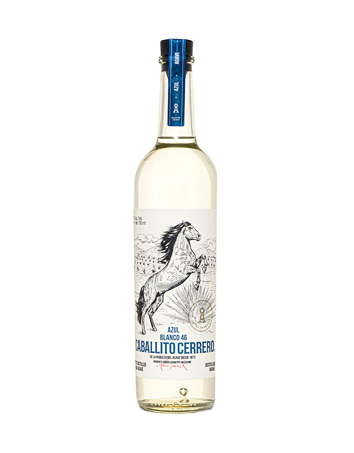 Caballito Cerrero Azul Blanco 46 Mezcal - ZYN THE WINE MARKET LTD.