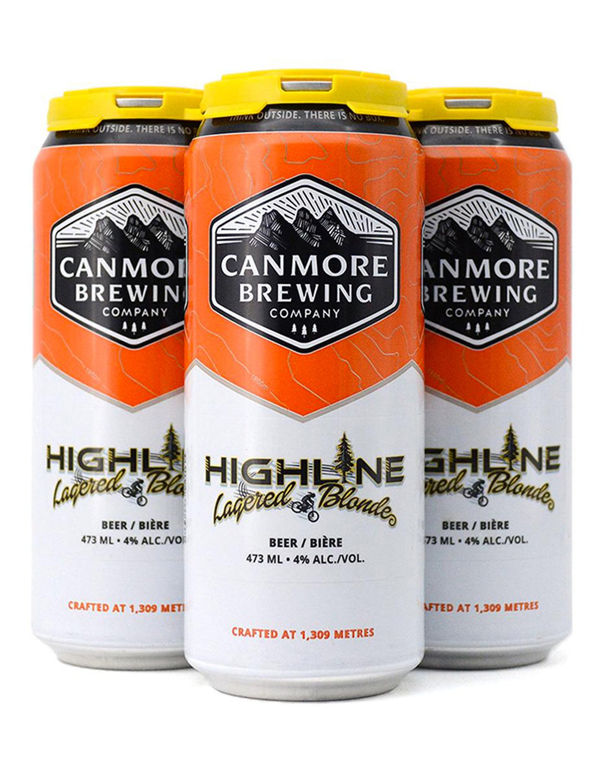Canmore Brewing Highline Lagered Blonde 473 ml - 4 Cans - ZYN THE WINE MARKET LTD.