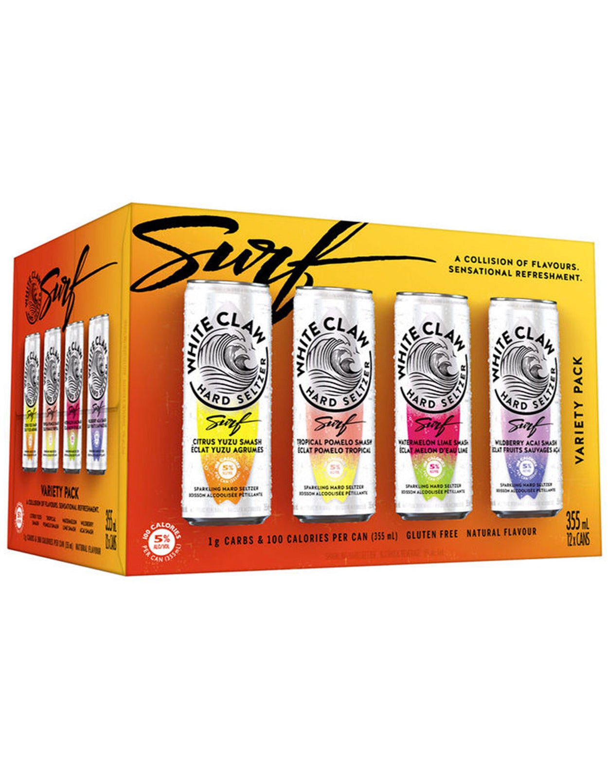 White Claw Surf Variety Pack 355 ml - 12 Cans