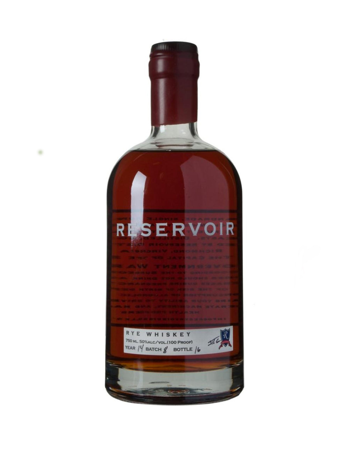 Reservoir Distillery Rye Whiskey - ZYN THE WINE MARKET LTD.
