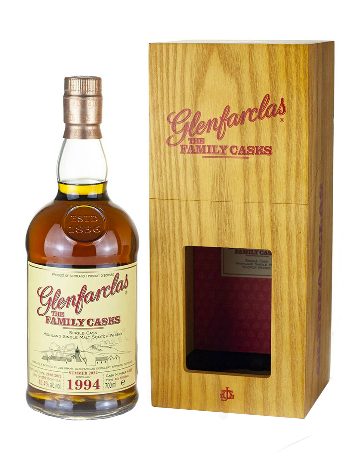 Glenfarclas Family Cask 1994 (Cask 4323) Summer Release 2022 - ZYN THE WINE MARKET LTD.