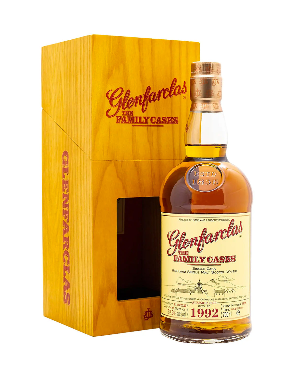 Glenfarclas Family Cask 1992 (Cask 5988) Summer Release 2022 - ZYN THE WINE MARKET LTD.