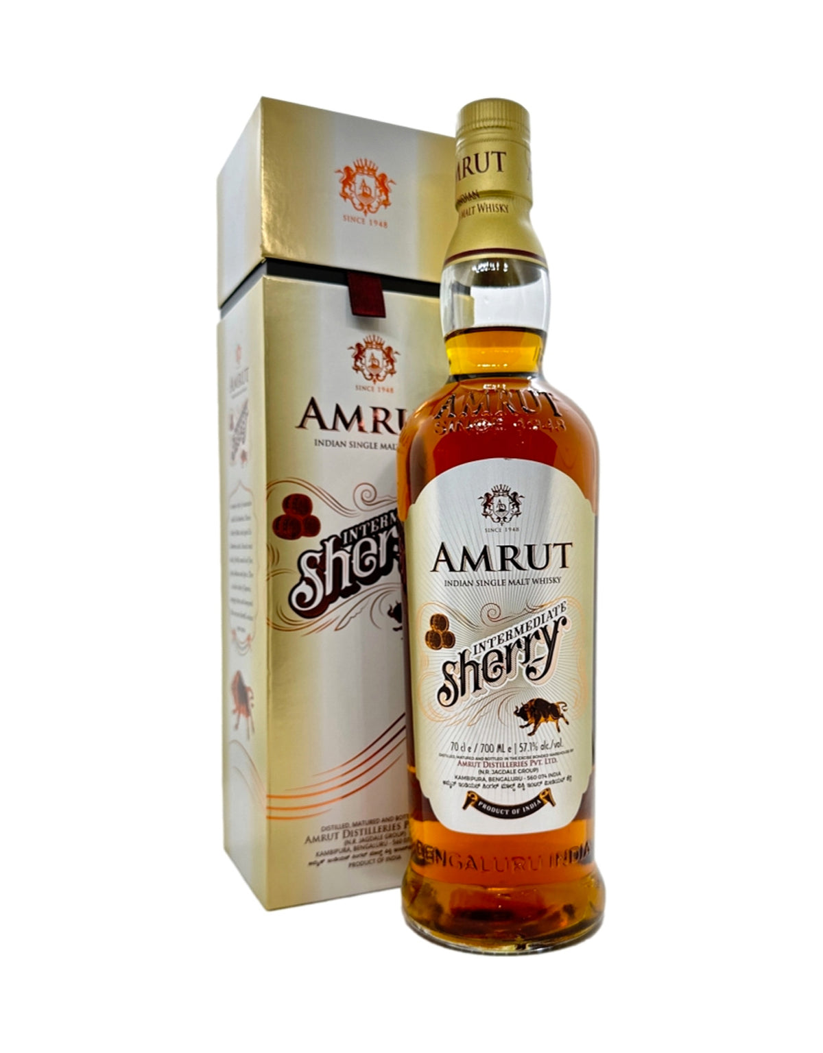 Amrut Intermediate Sherry Single Malt Whisky Cask Strength - ZYN THE WINE MARKET LTD.