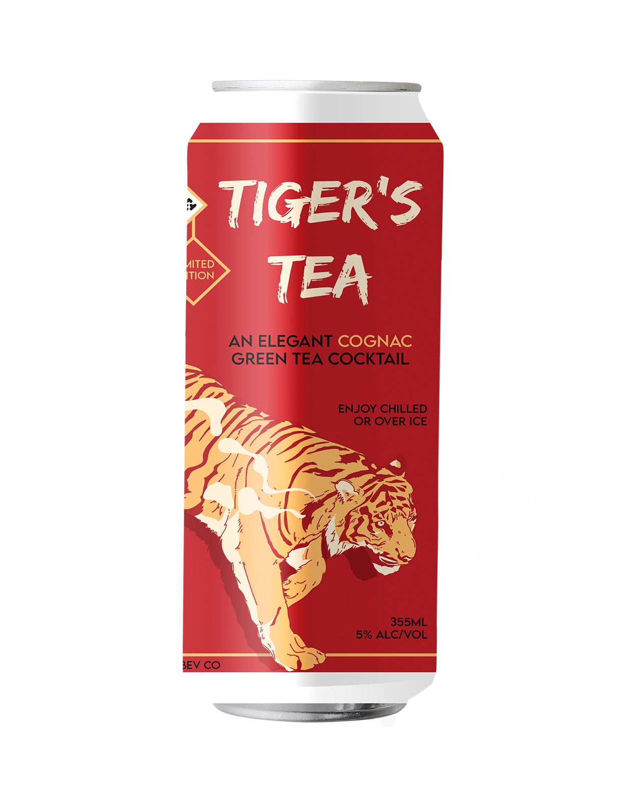 Tiger's Tea (Cognac - Green Tea Cocktail) 355 ml - 24 Cans