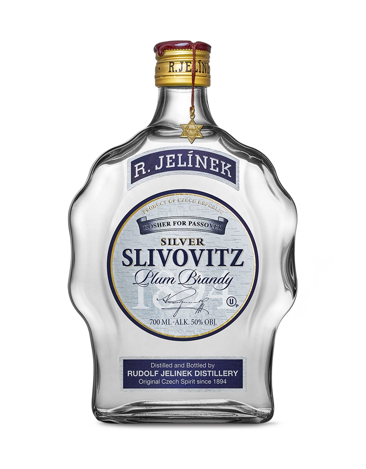 R. Jelinek Silver Label Triple Distilled Kosher Slivovitz