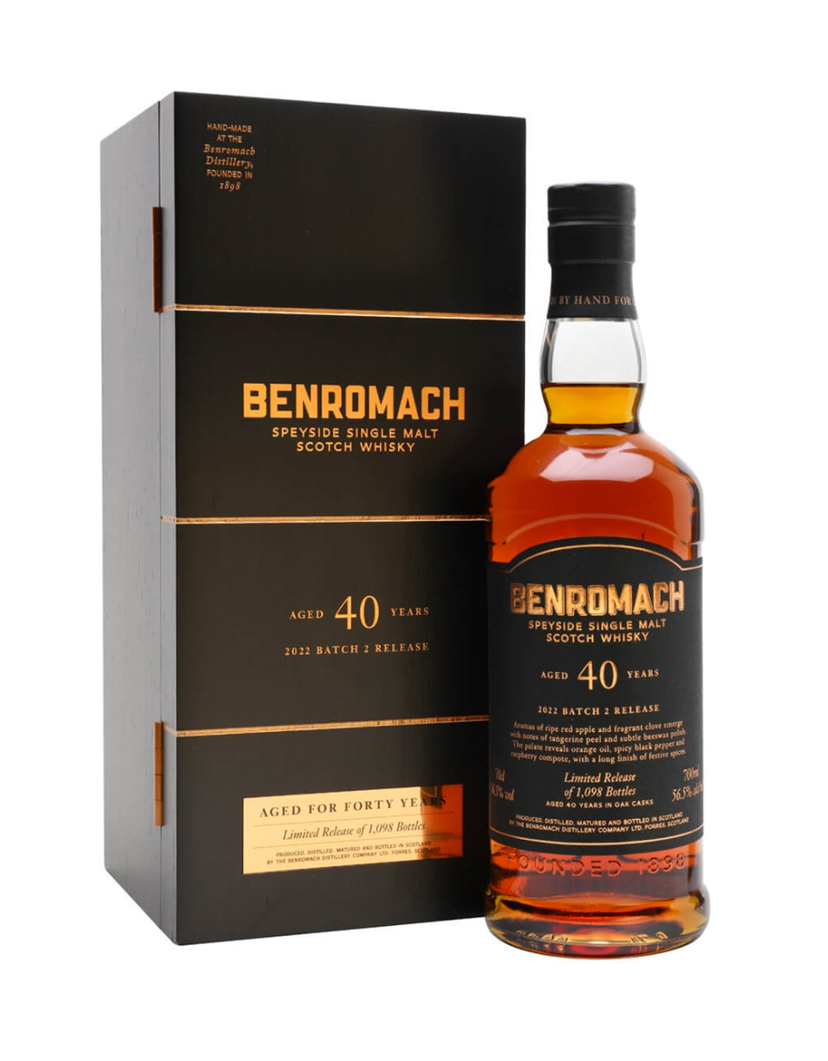 Benromach 40 Year Old 2022 Edition Batch 2 - ZYN THE WINE MARKET LTD.