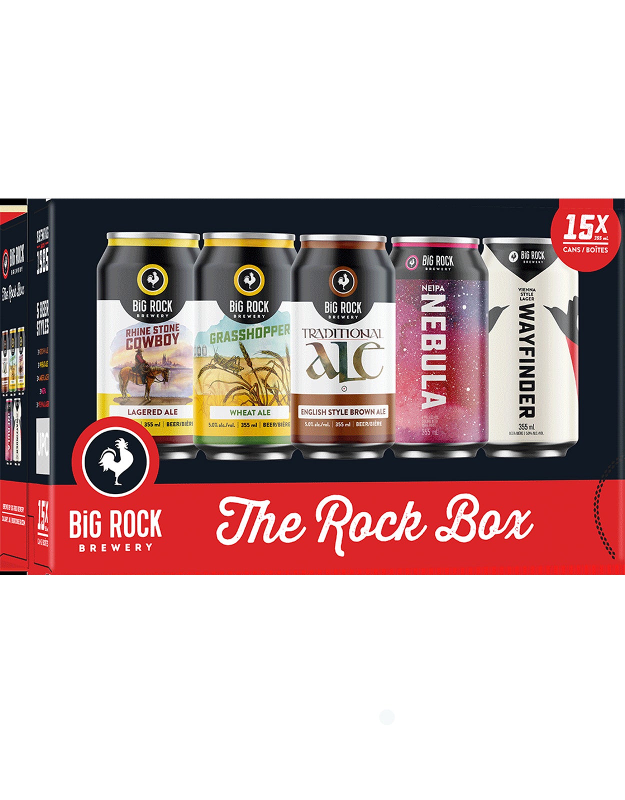 Big Rock The Rock Box Variety Pack 355 ml - 15 Cans