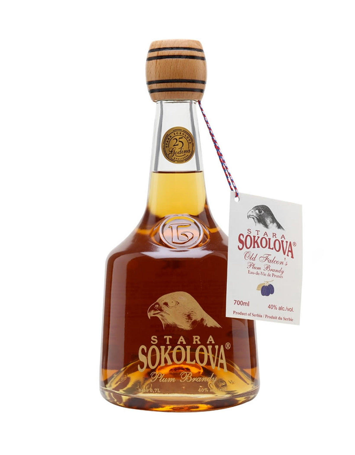 Stara Sokolova Plum Brandy Lux 7 Year - ZYN THE WINE MARKET LTD.
