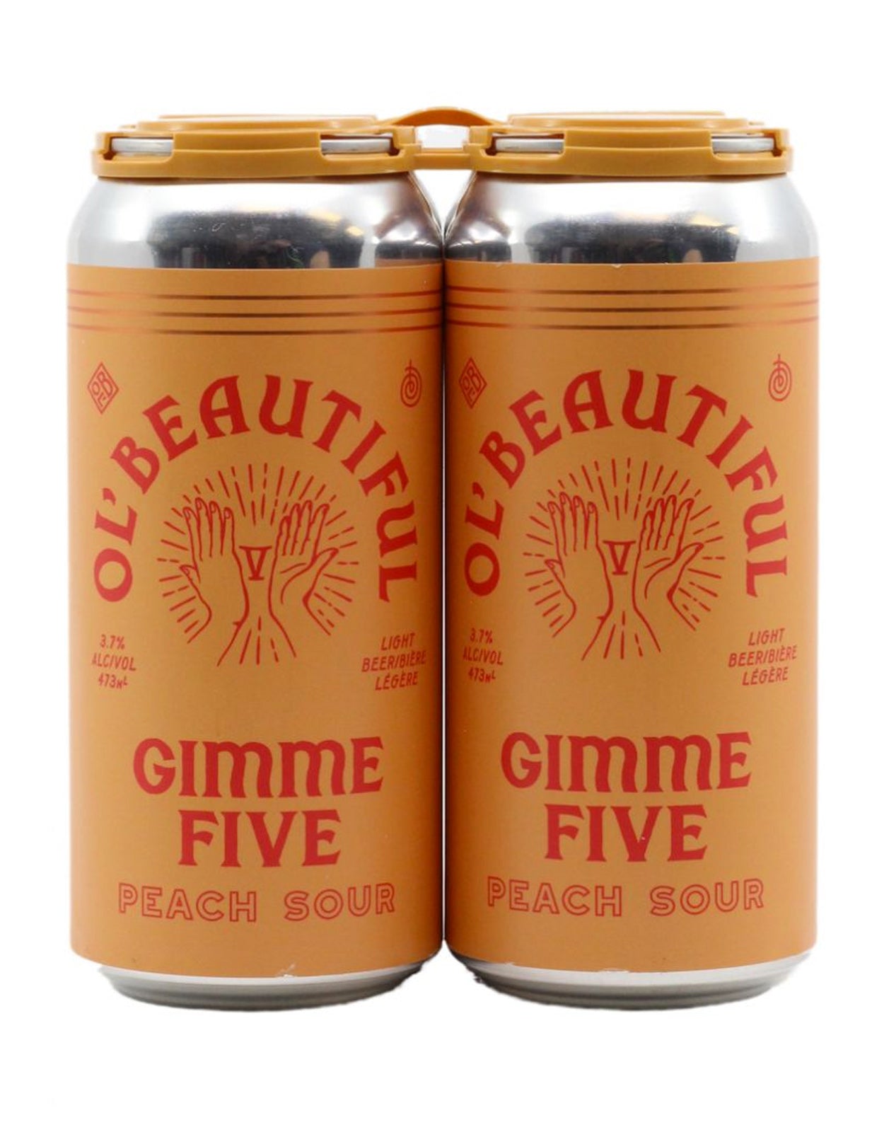 Ol' Beautiful Gimme Five Peach Sour 473 ml - 4 Cans