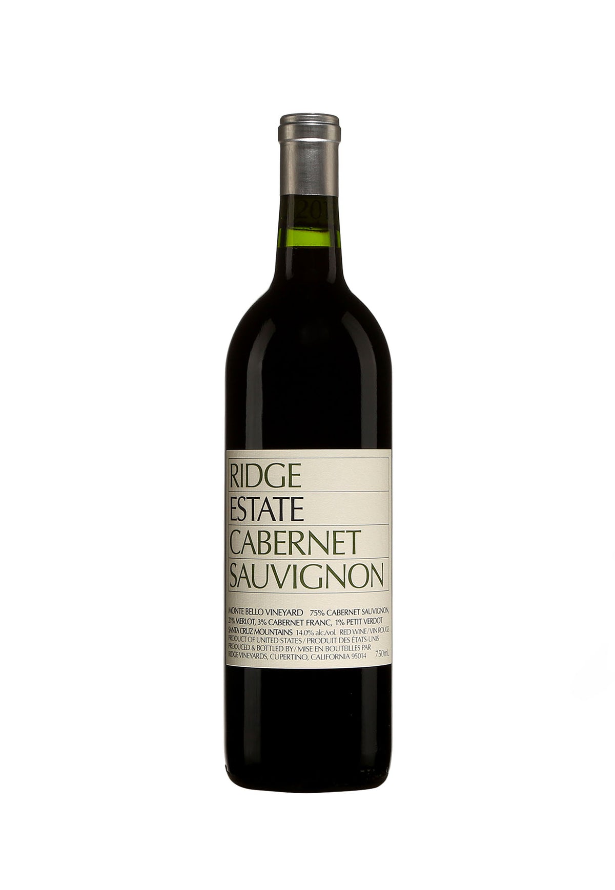 Ridge Vineyards Cabernet Sauvignon 2020 - ZYN THE WINE MARKET LTD.