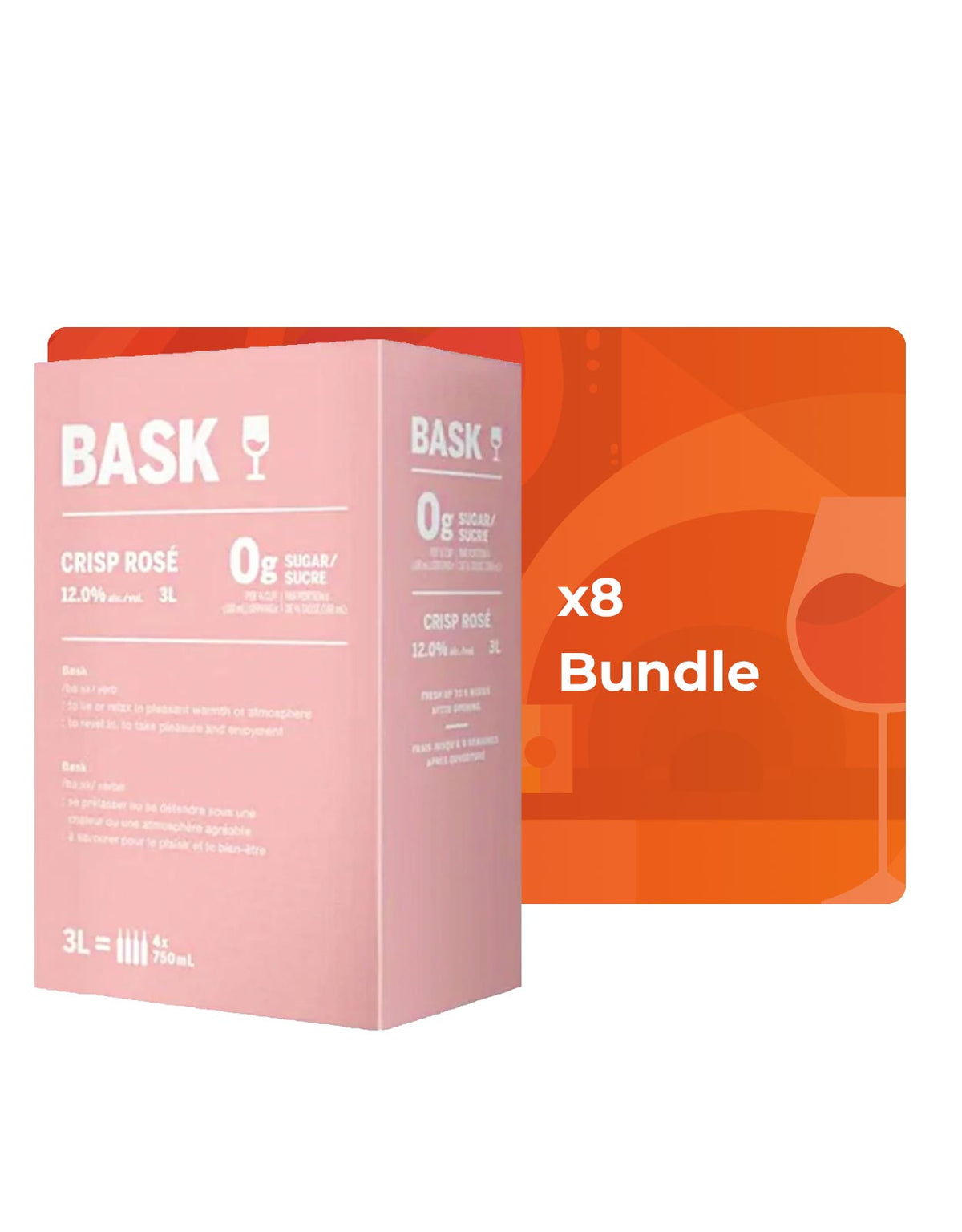 Bask Crisp Rose - 3 Litre Box - Bundle & Save