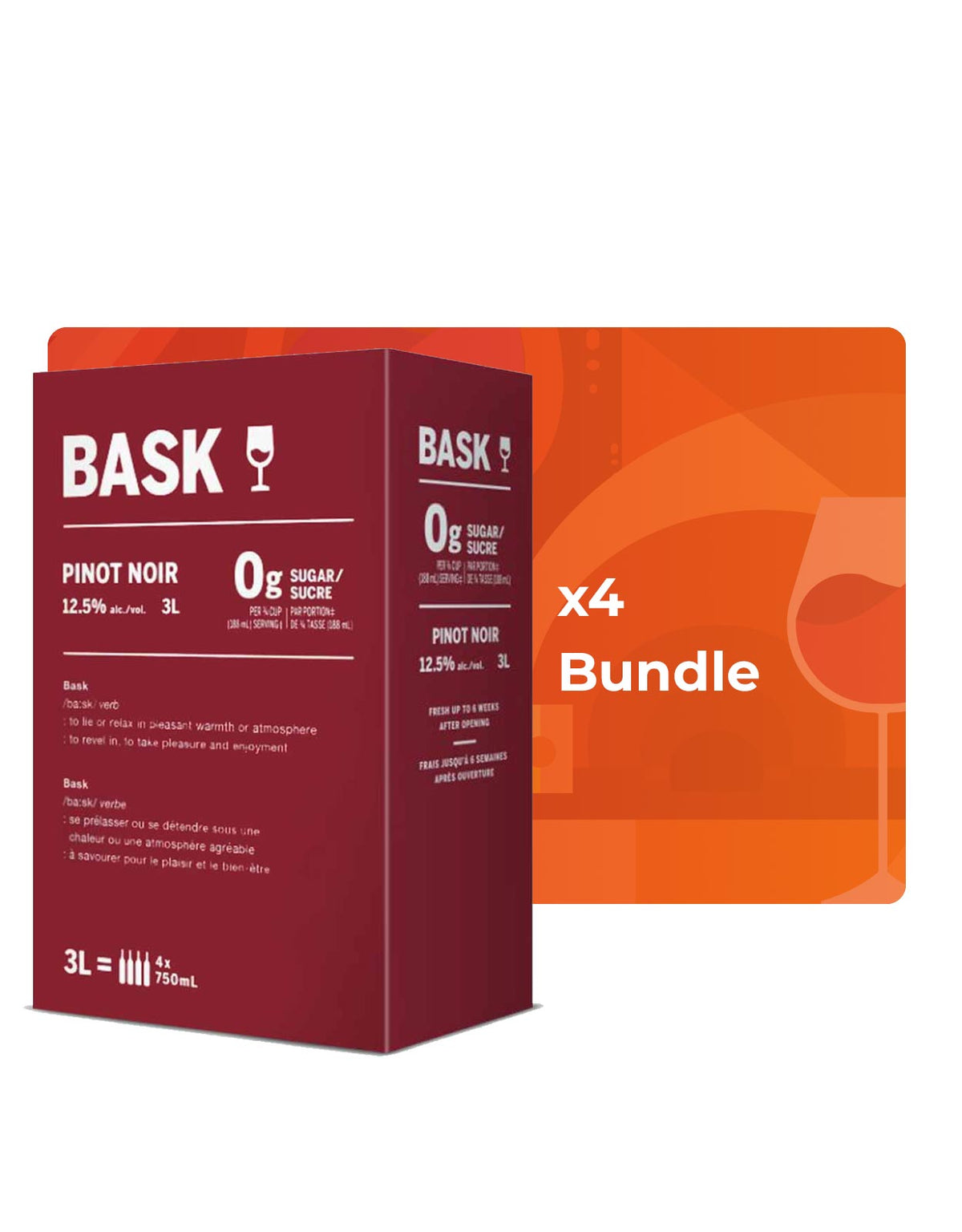 Bask Pinot Noir - 3 Litre Box - Bundle & Save