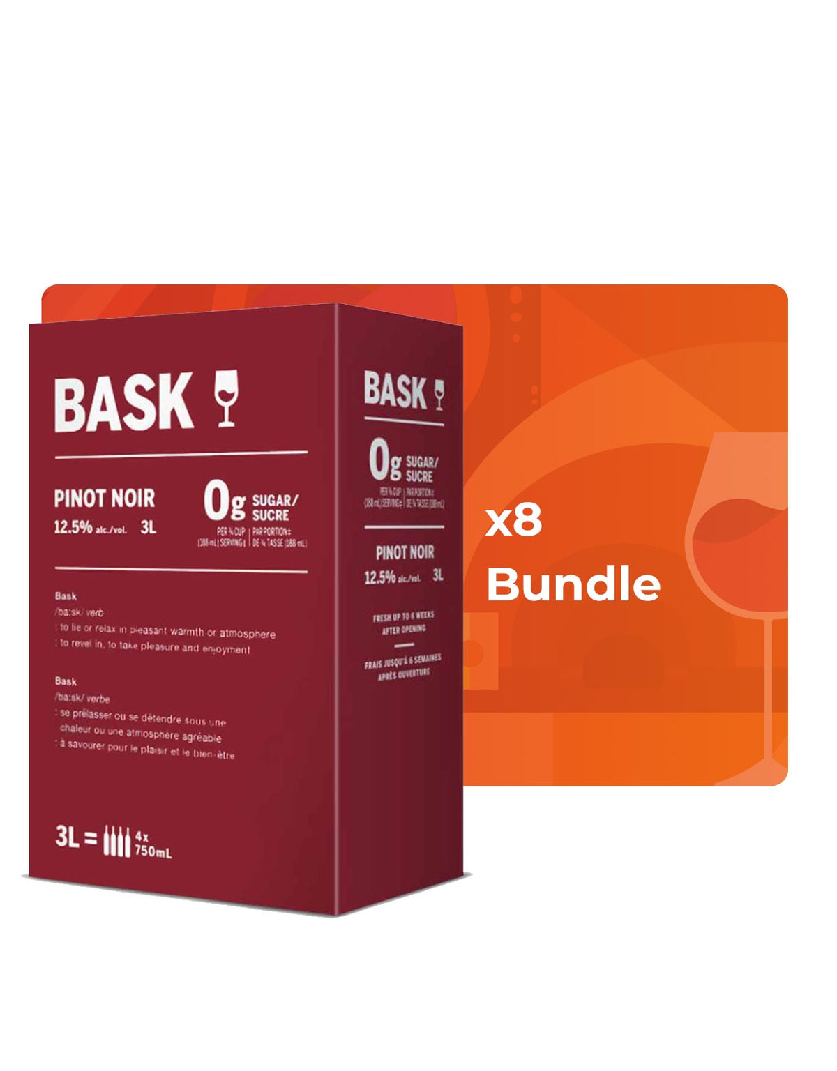 Bask Pinot Noir - 3 Litre Box - Bundle & Save